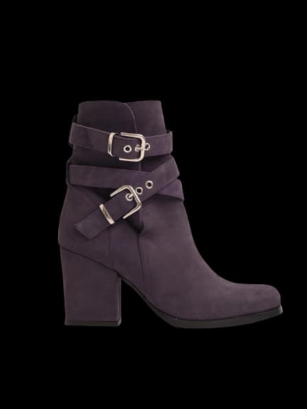 Cacharel Laurel Purple Genuine suede Ankle Boots — photo 1