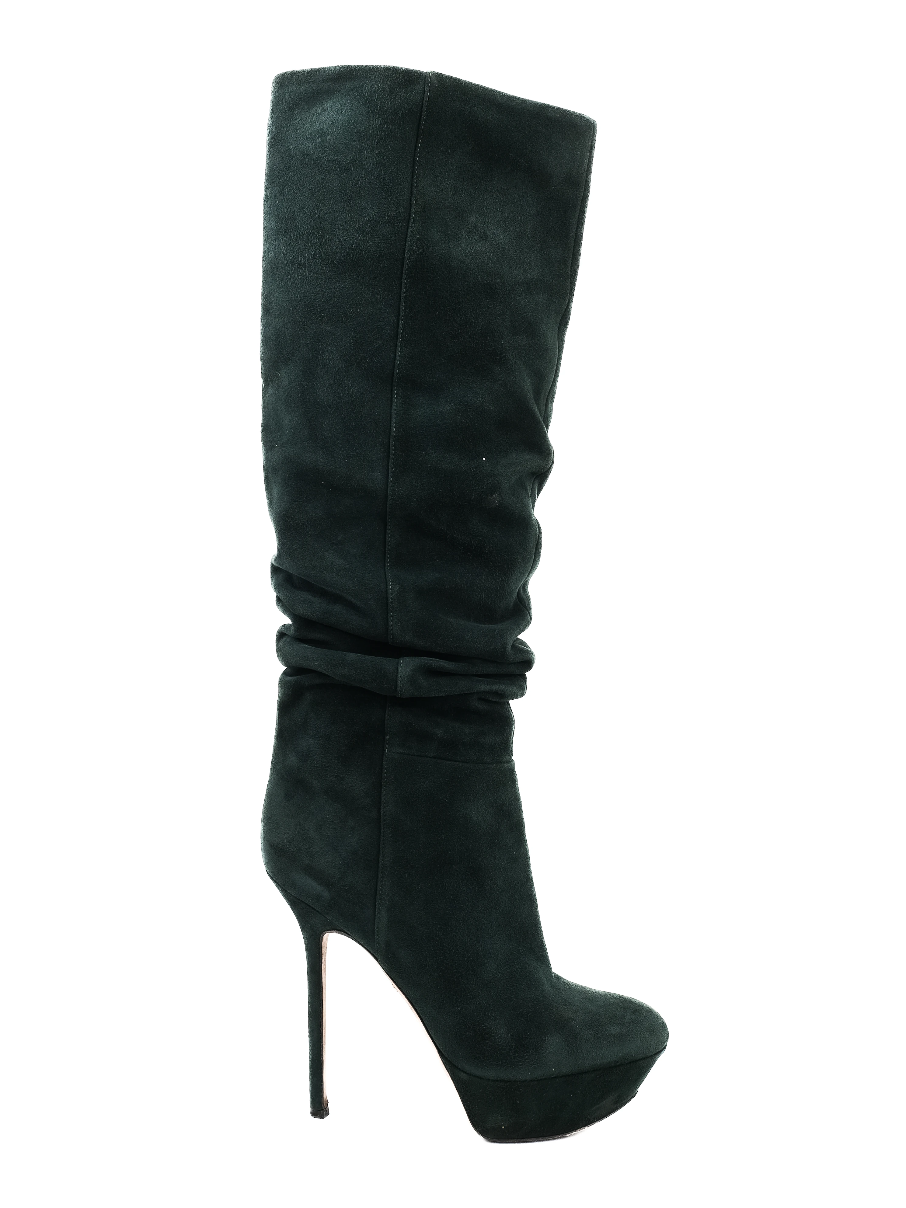 Sergio Rossi Green Leather Boots — 3