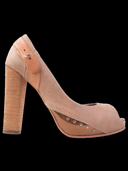 Diesel Orange Leather Sandals — 1