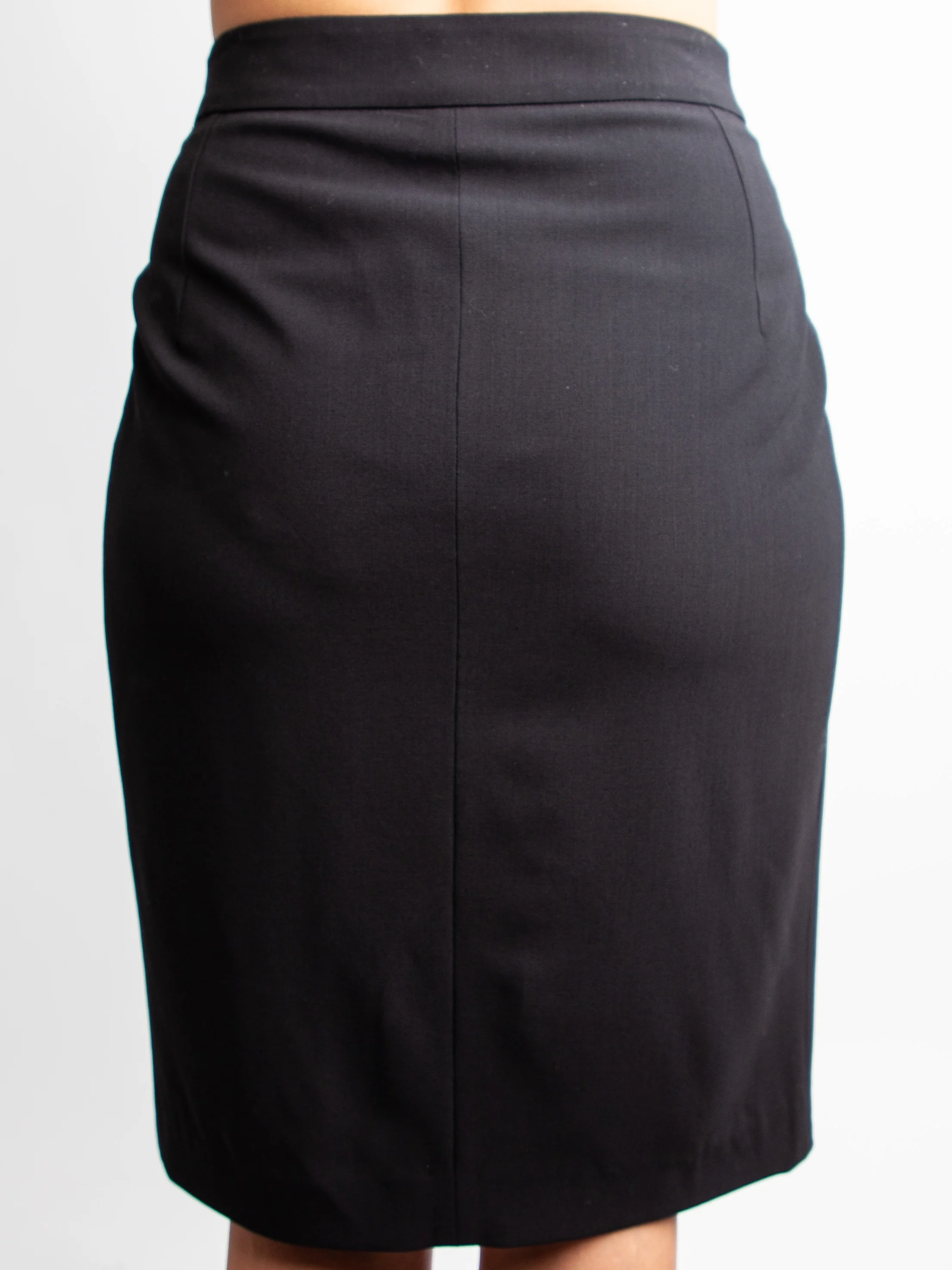 Armani Exchange Black Polyester Pencil Skirt — 3