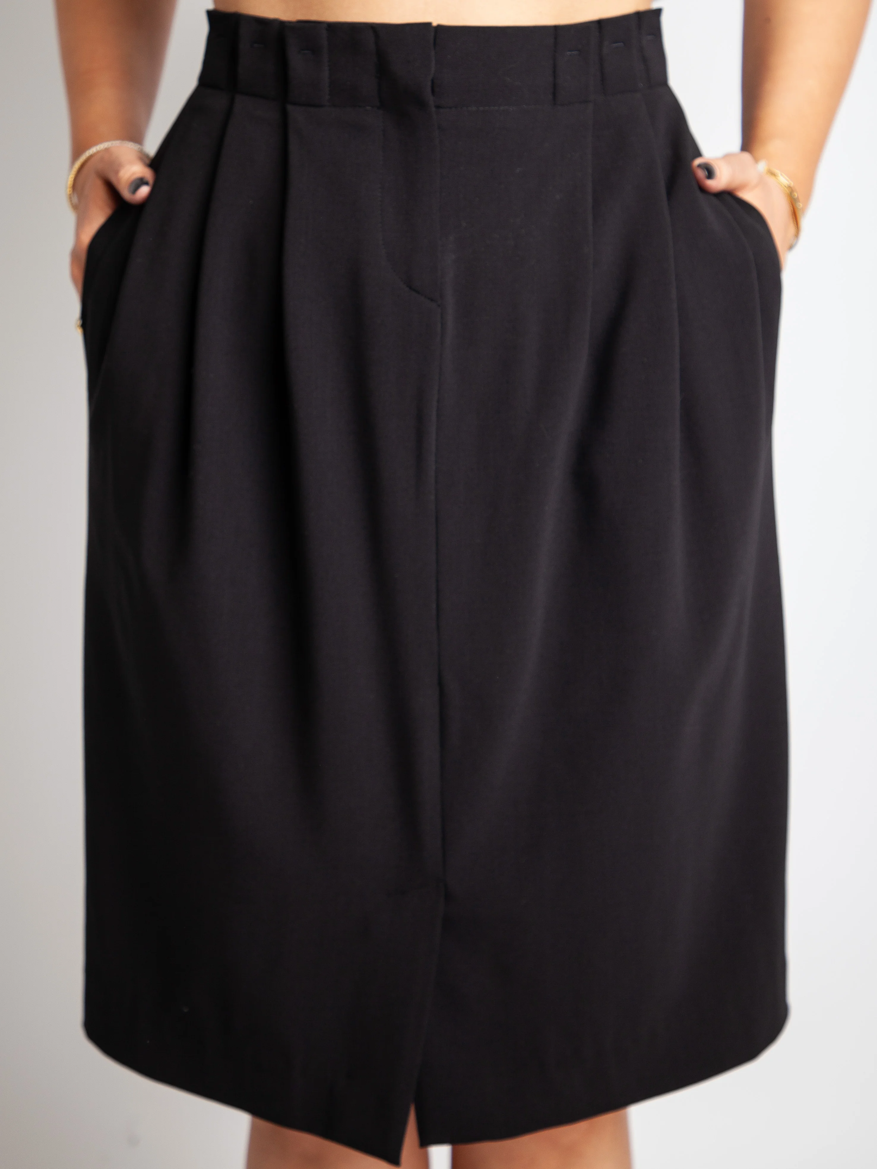 Armani Exchange Black Polyester Pencil Skirt — 3