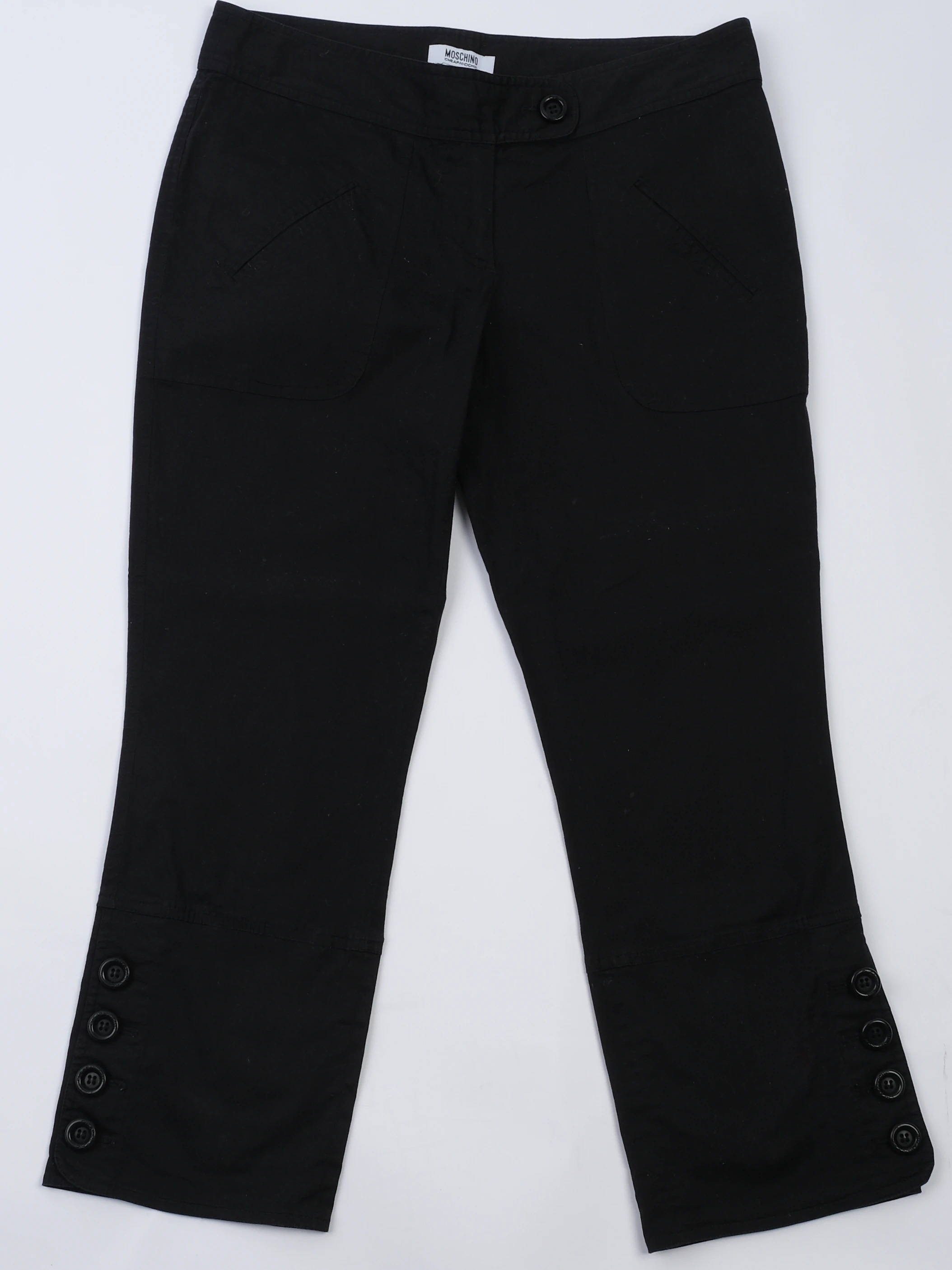 Moschino Black Cotton Trousers — 3