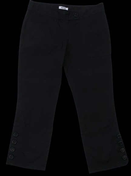 Moschino Black Cotton Trousers — 1