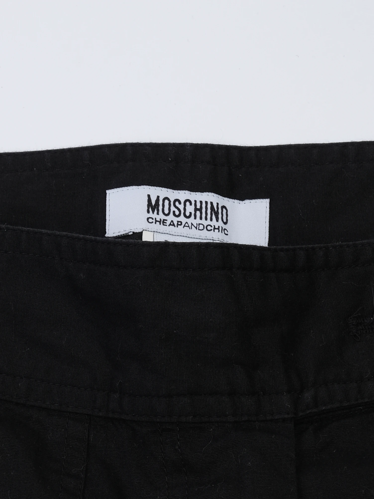 Moschino Black Cotton Trousers — 2