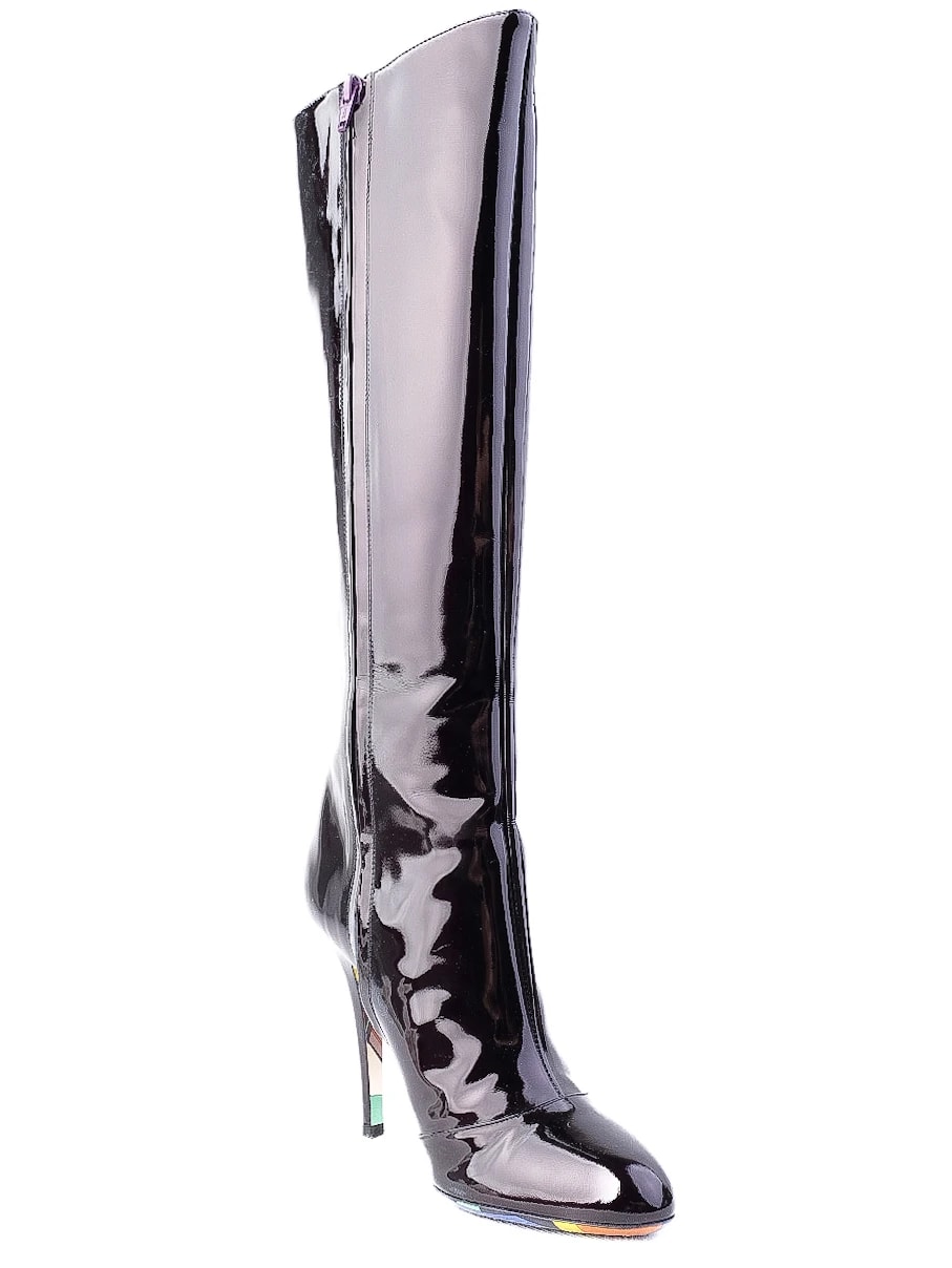 Emilio Pucci Black Leather Boots — 3