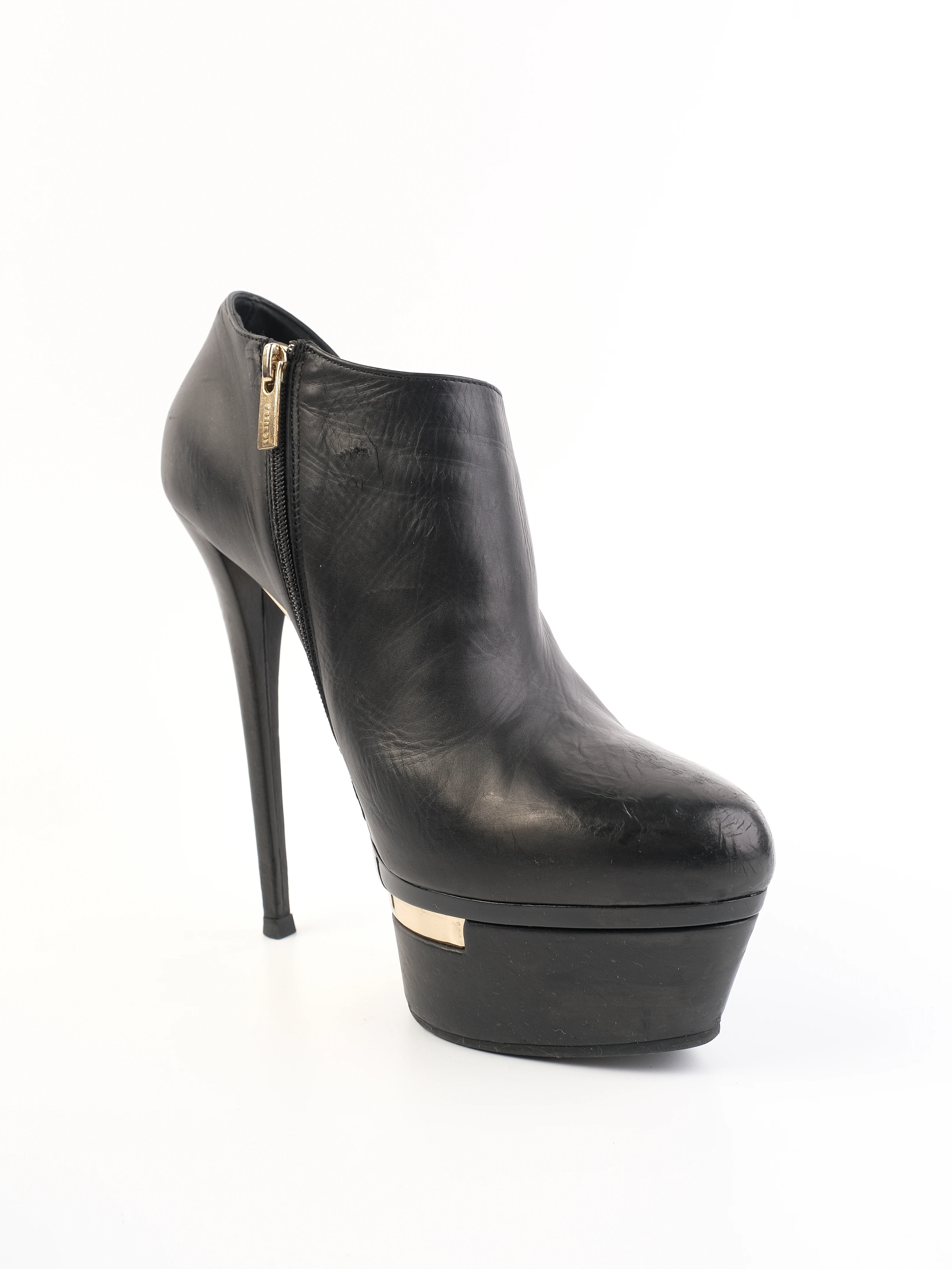 Lesilla Black Leather Boots — 3