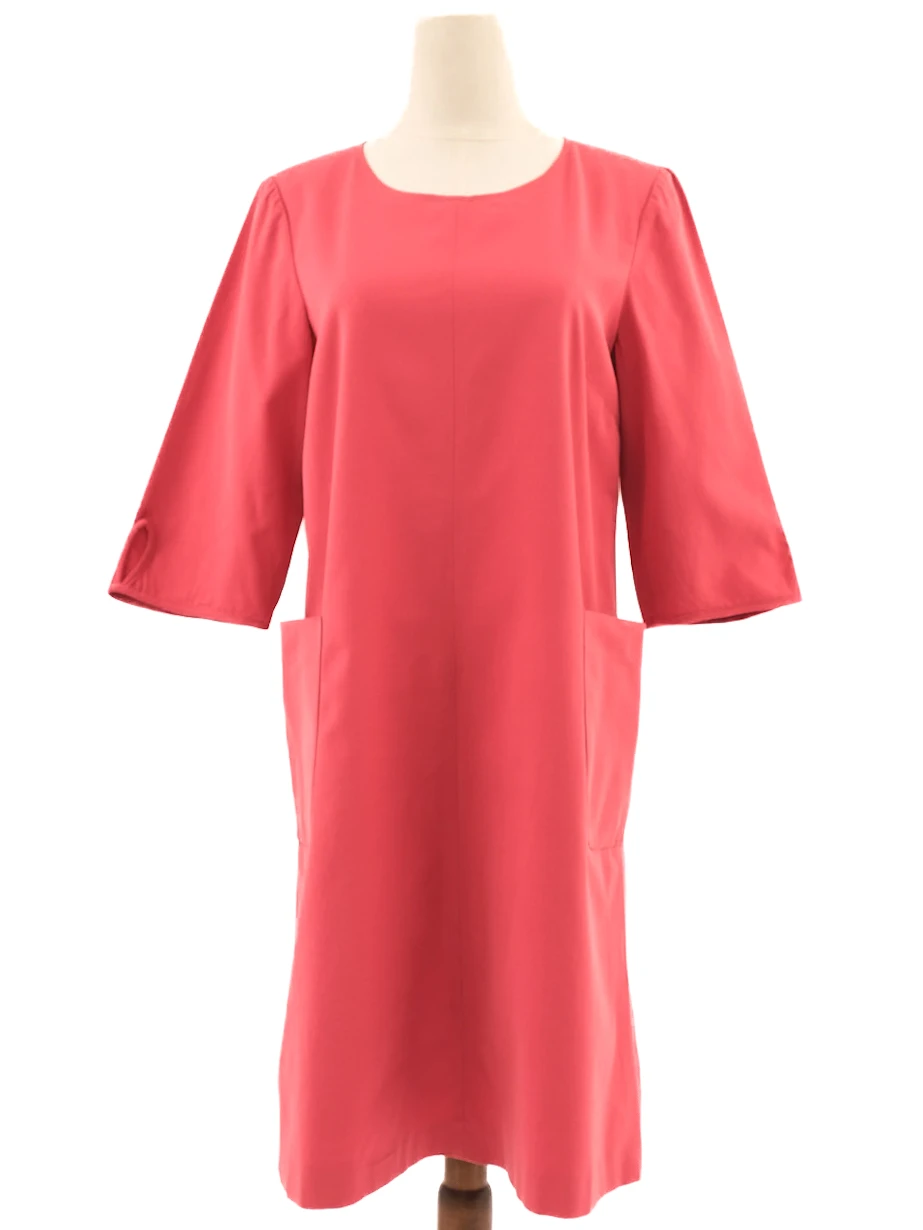 MaxCo Red Cotton Casual Dress — 2