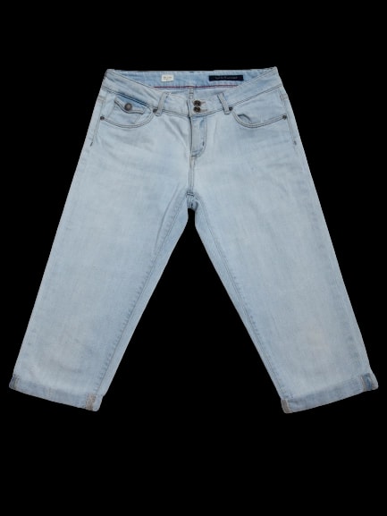 Tommy Hilfiger Blue Silk parchment Denim Shorts — 1