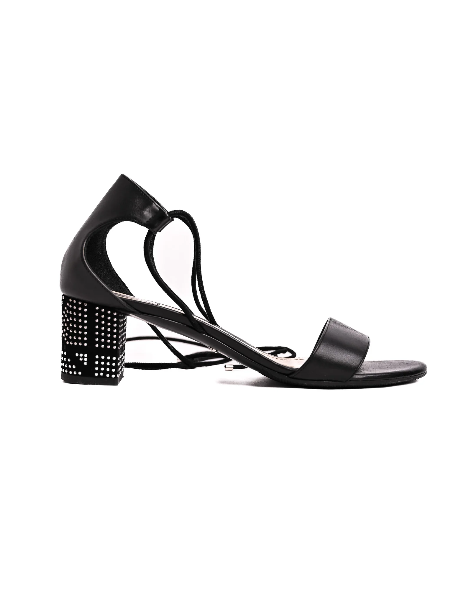 Dior Black Leather Low Heel Sandals — 2
