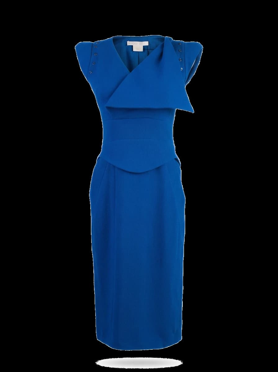 Antonio Berardi Blue Wool Cocktail Dress — photo 1