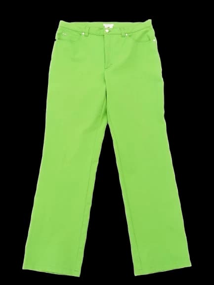 Escada Green Cotton Straight Jeans — photo 1