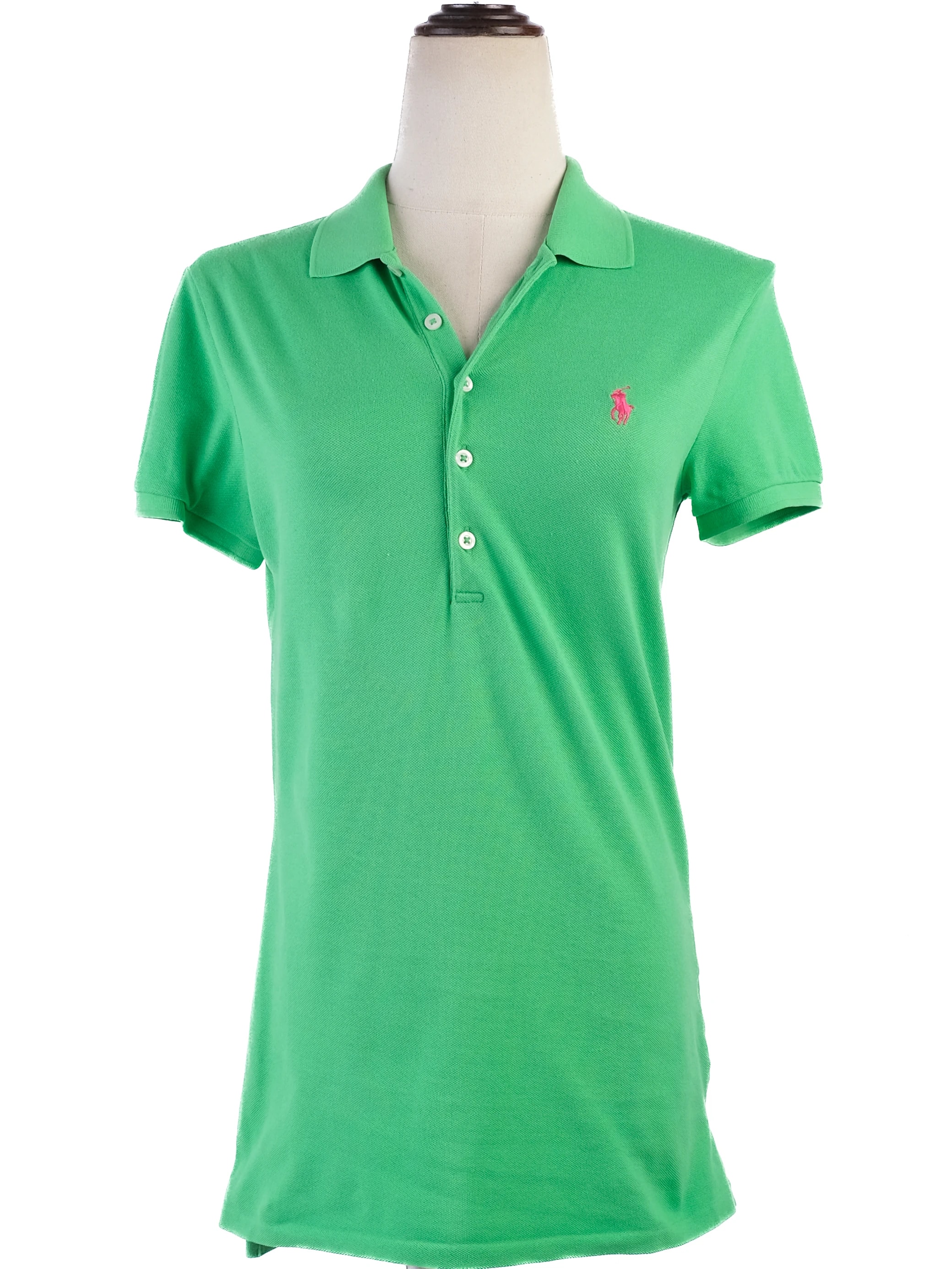 Ralph Lauren Green Cotton Polo Shirt — 2