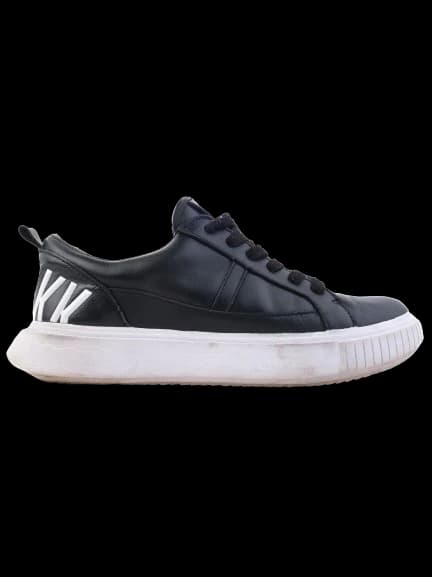 Bikkembergs Black Leather Canvas Sneakers — photo 1