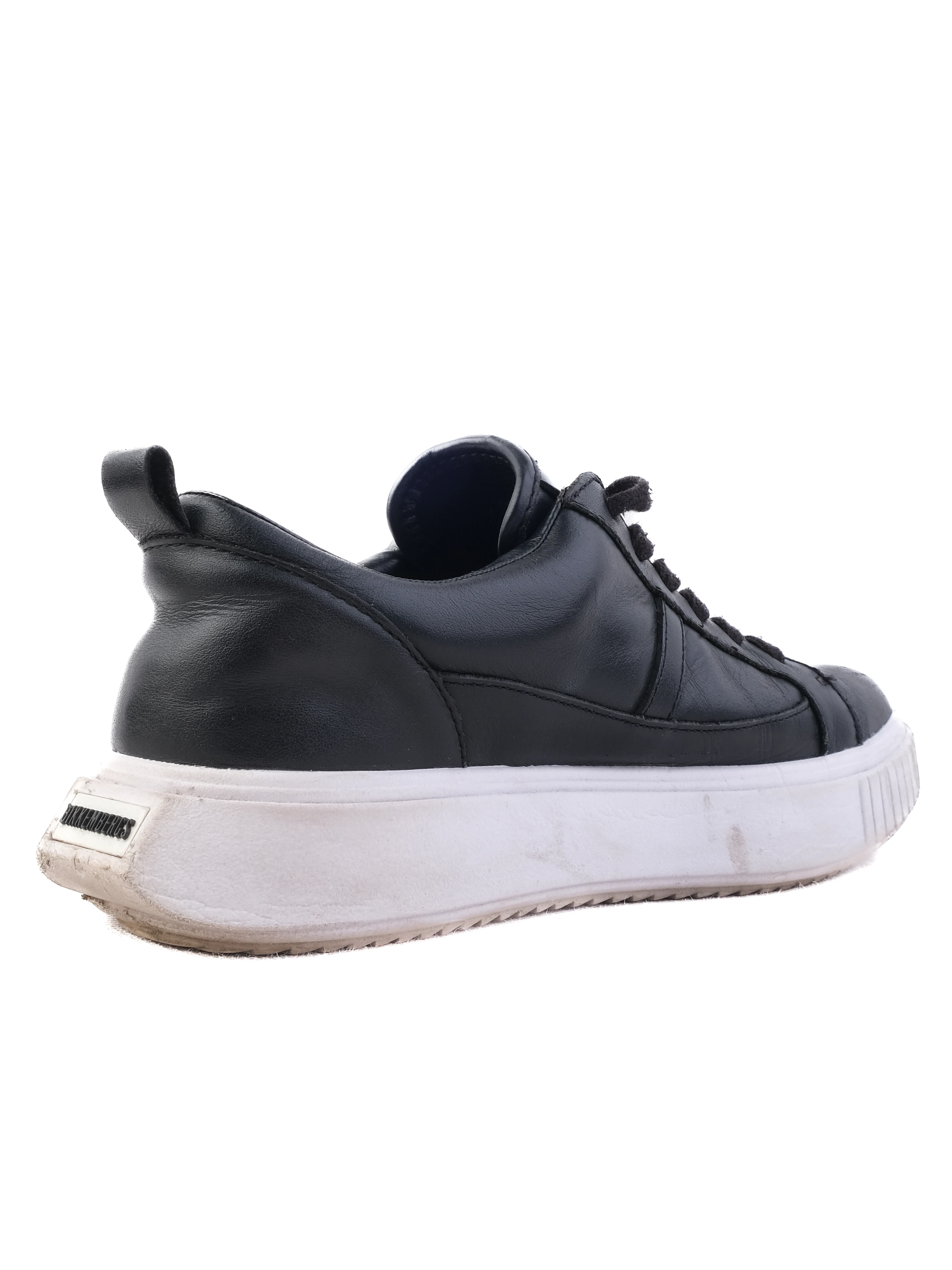 Bikkembergs Black Leather Canvas Sneakers — 3