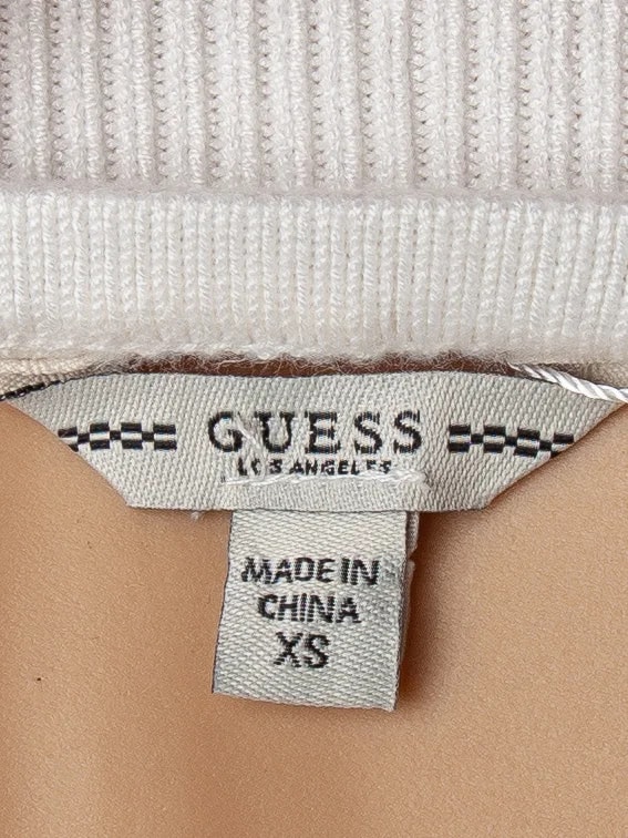 Guess White Viscose Mini Dress — 3