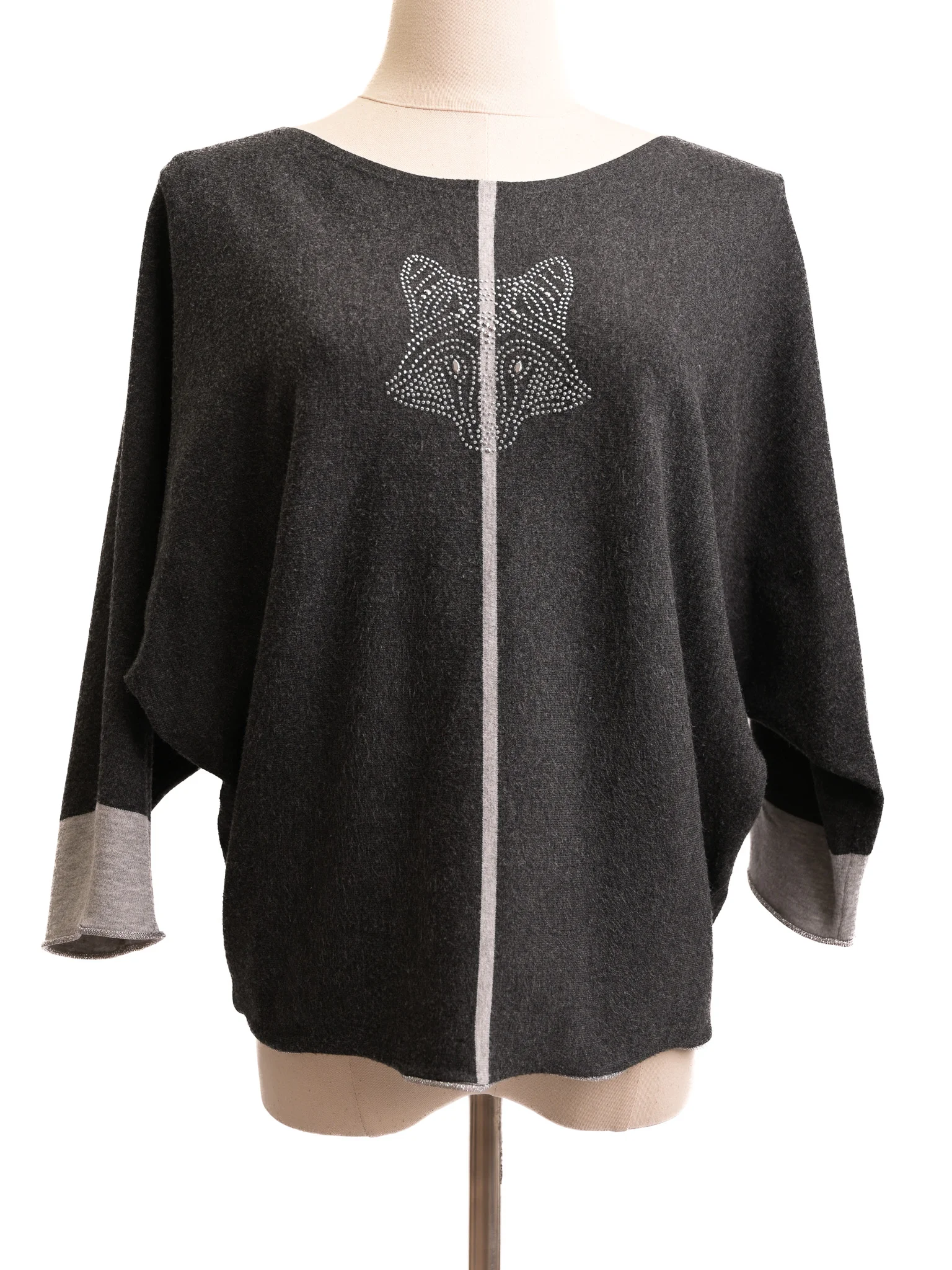 Laurel Gray Viscose Pullover — 3