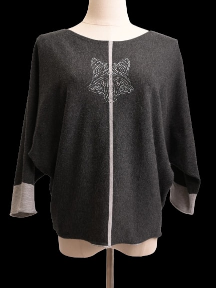 Laurel Gray Viscose Pullover — 1