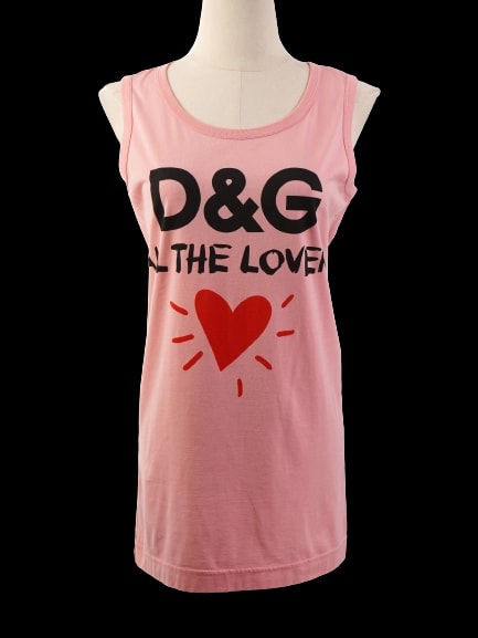Dolce Gabbana Pink Cotton Top — 1