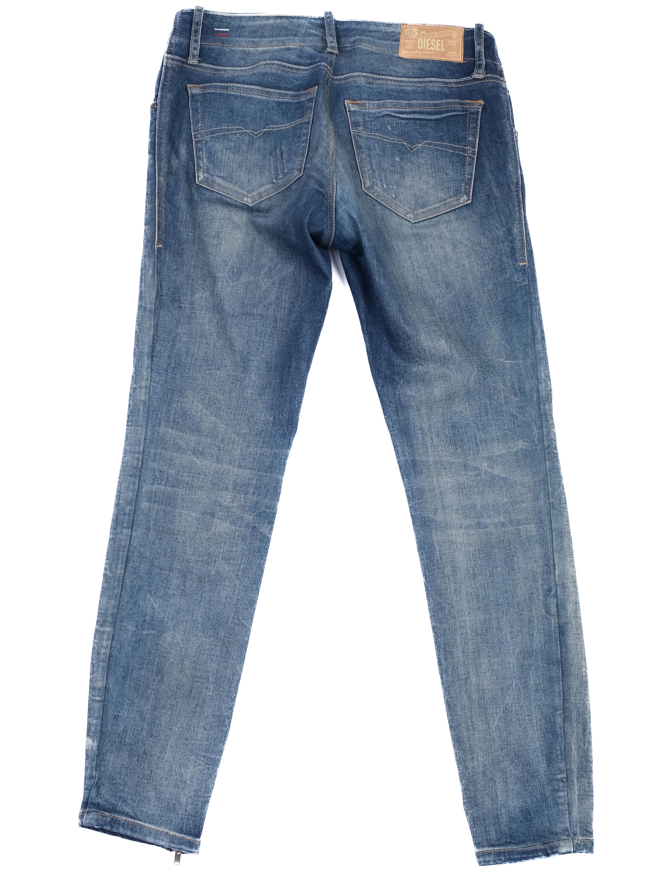 Diesel Blue Cotton Mom Jeans — 3
