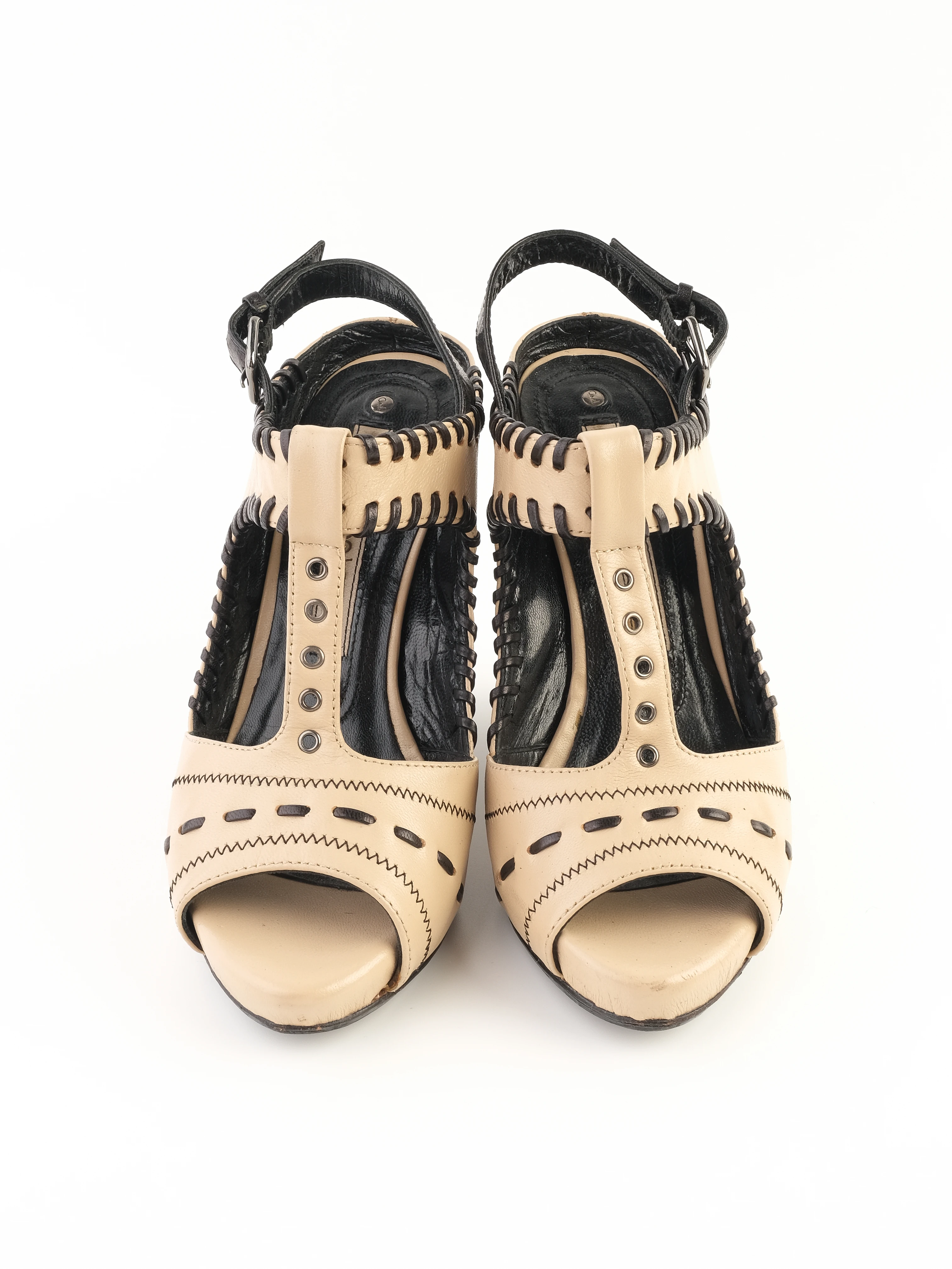 Gianmarco Lorenzi Orange Leather Sandals — 3