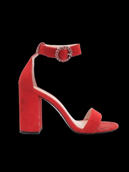 Maje Red Genuine suede Sandals — photo 1