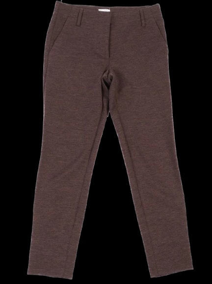 Brunello Cucinelli Orange Wool Trousers — 1