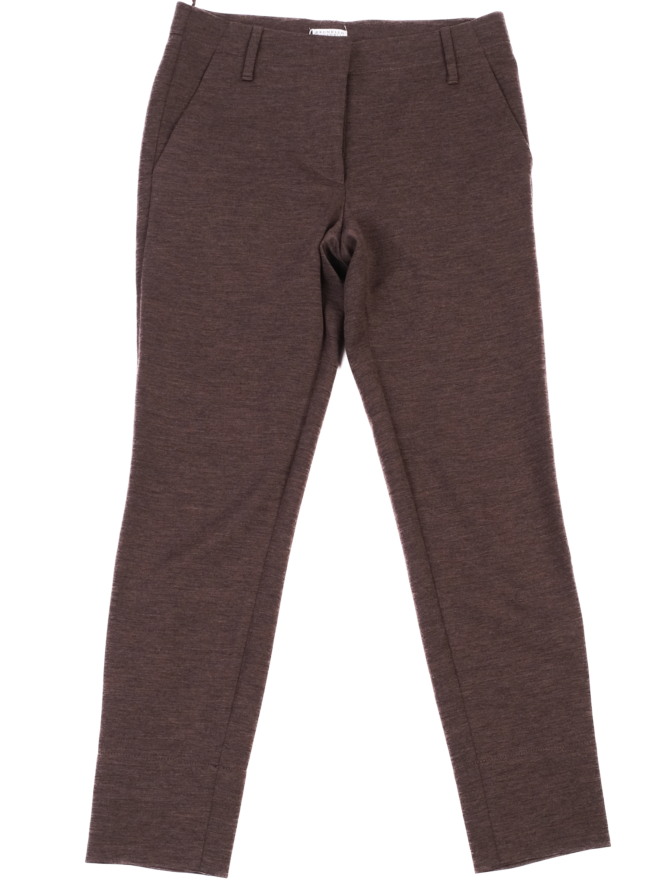 Brunello Cucinelli Orange Wool Trousers — 2