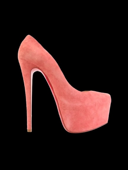 Christian Louboutin Pink Leather Pumps — 1