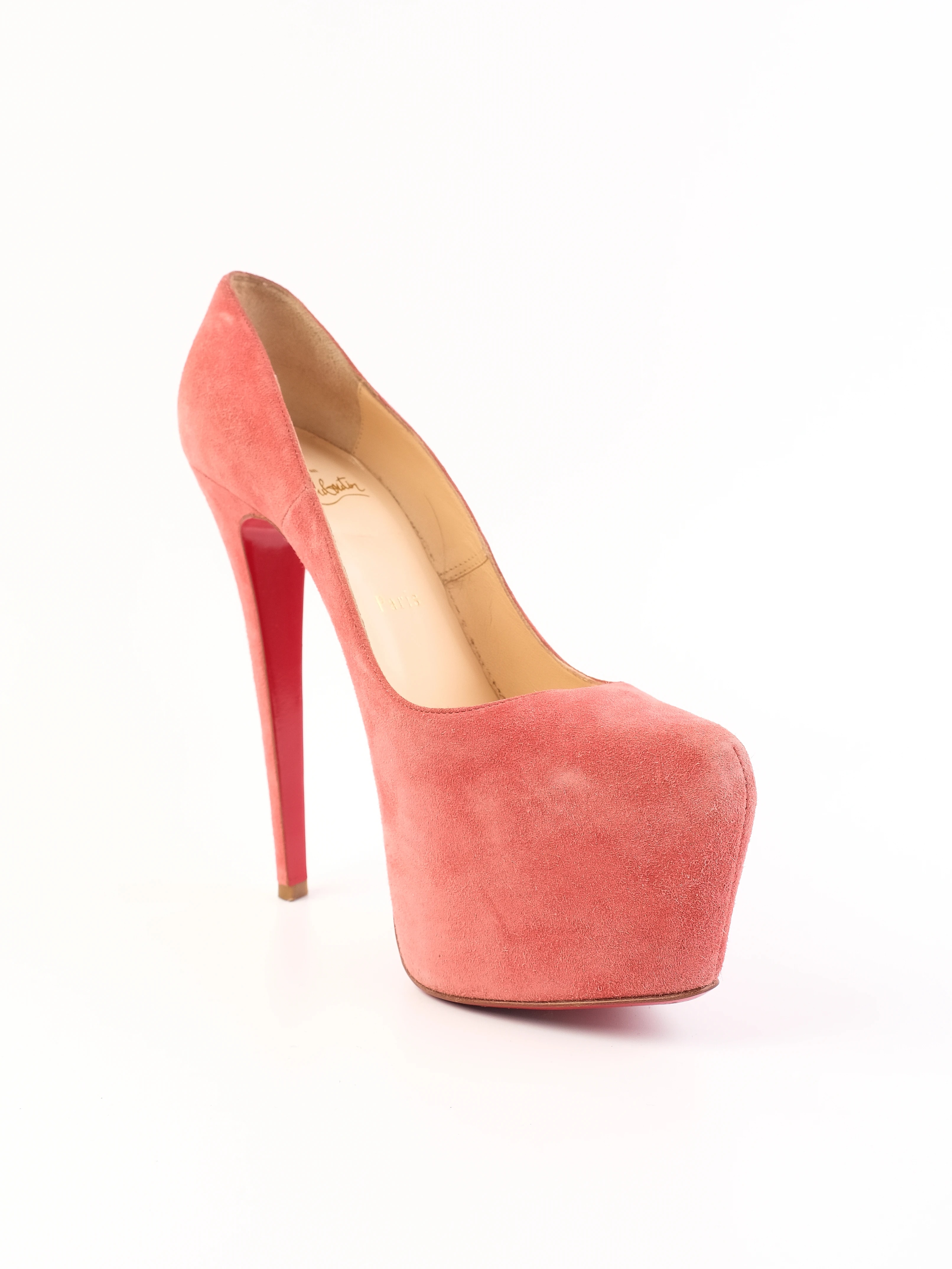 Christian Louboutin Pink Leather Pumps — 3