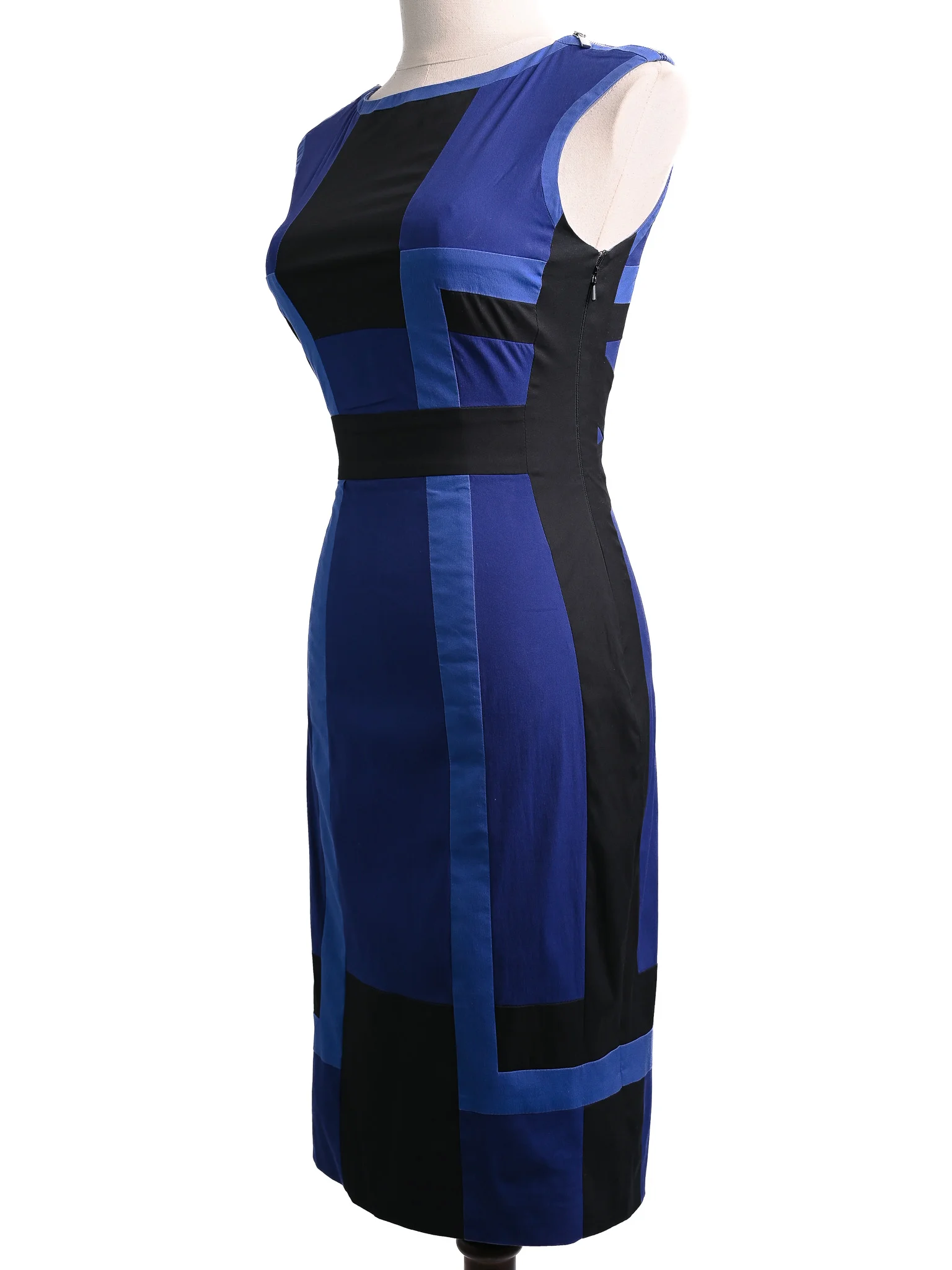 Karen Millen Blue Cotton Mini Dress — 3