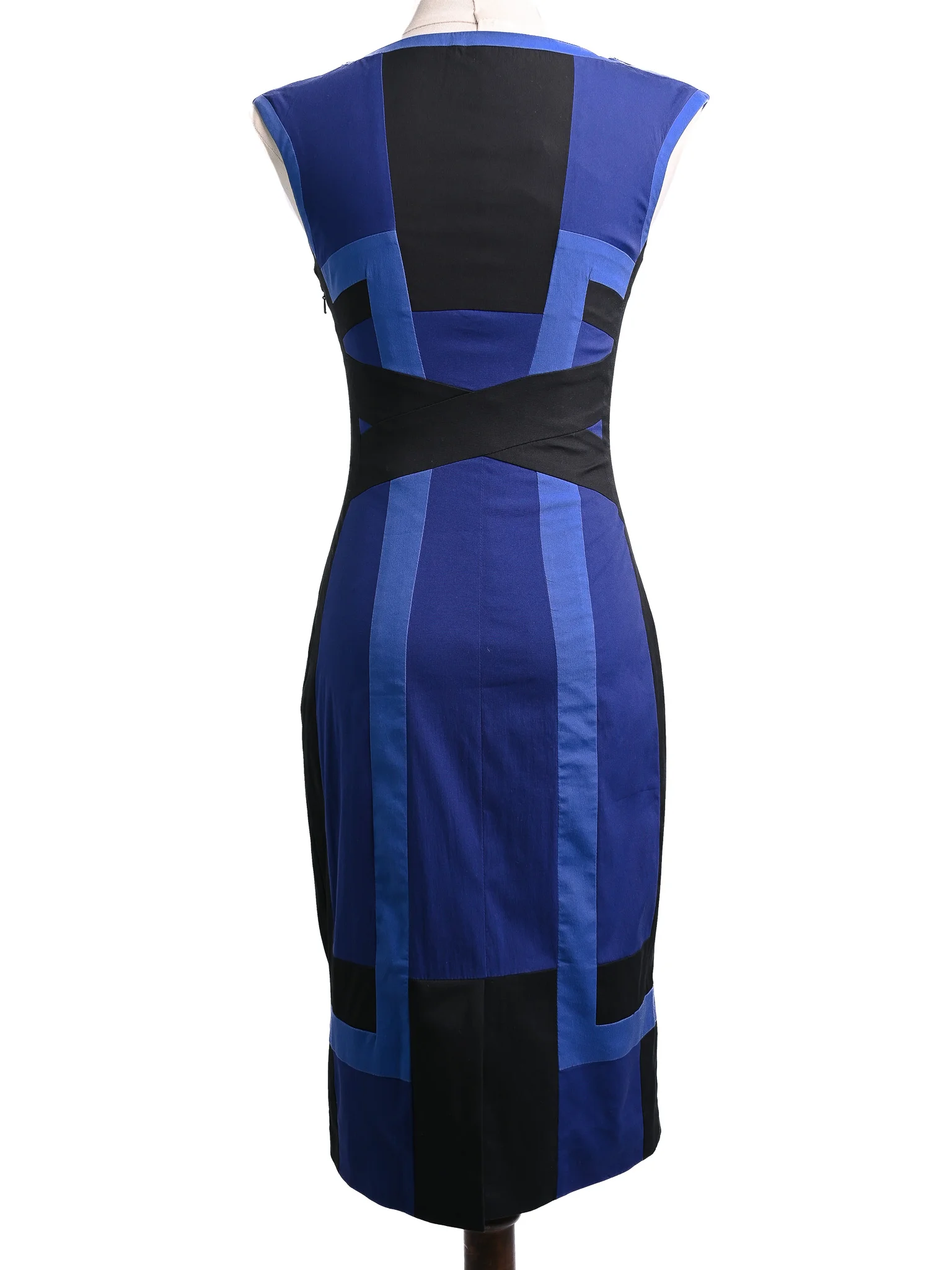 Karen Millen Blue Cotton Mini Dress — 2