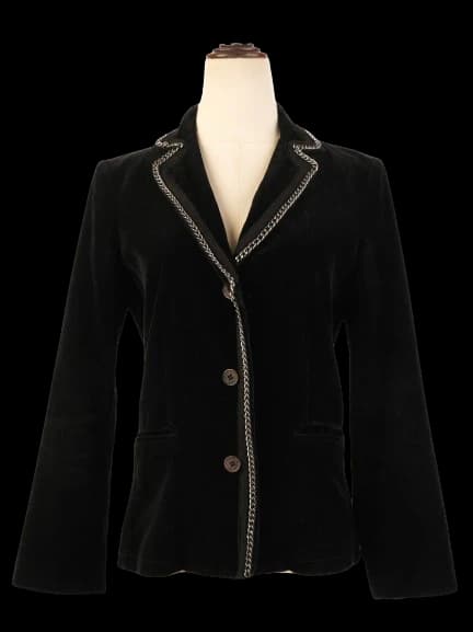 Byblos Black Cotton Blazer — photo 1