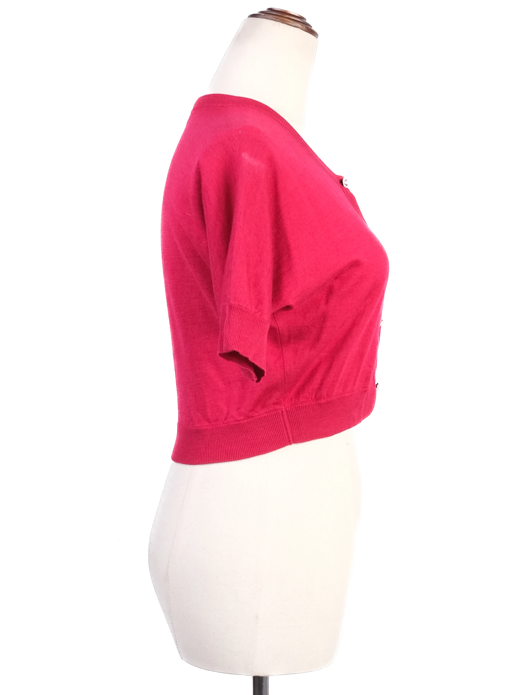 Dolce Gabbana Red Cashmere Cardigan — 2